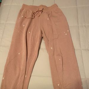 Light Pink Star Joggers